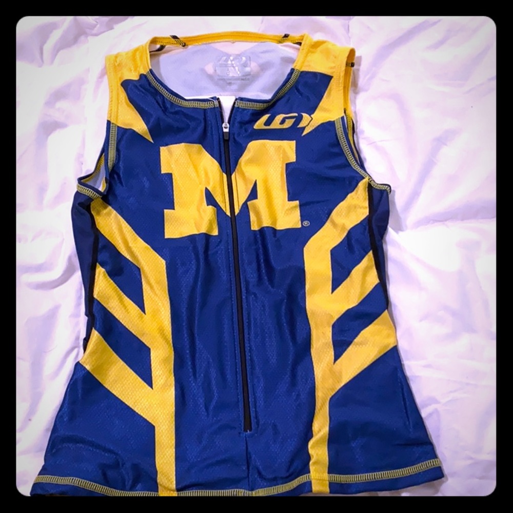 Michigan Triathlon workout tank large NWT